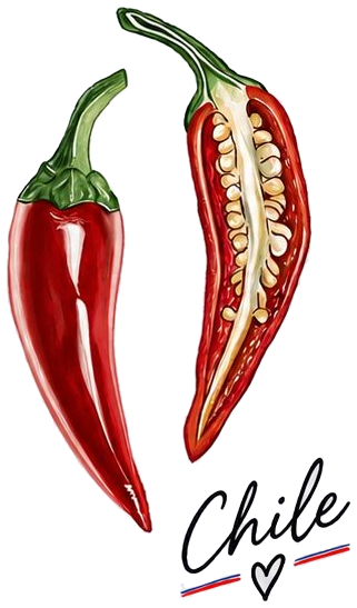 Diseño Polera Chile Picante