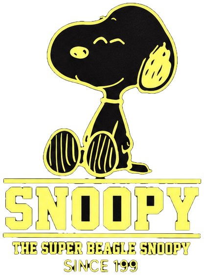 Diseño Polera Snoopy Neon Classic