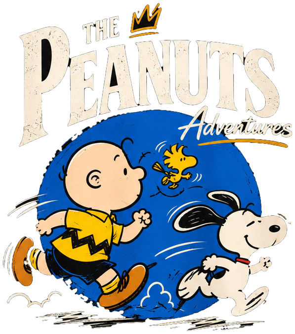 Diseño Polera Peanuts Adventure – Black Edition
